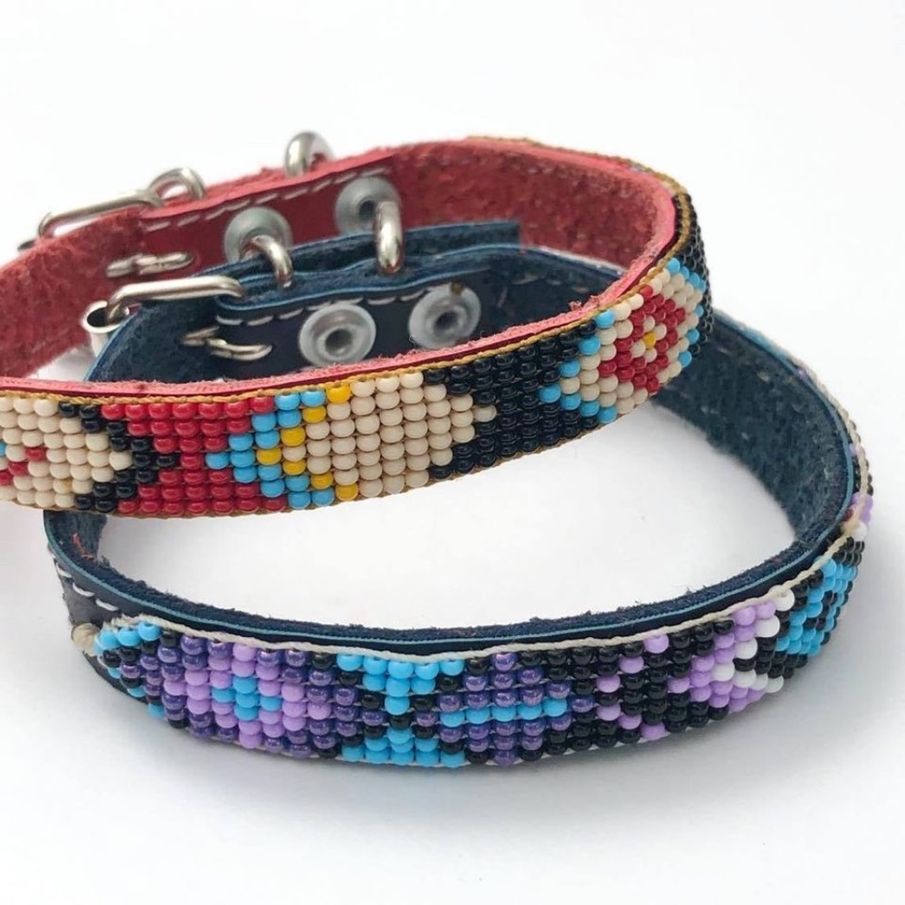 BNWOT Handmade Leather Dog / Cat Collars (Small)